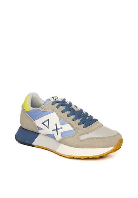 Grey/blue jaki bicolor sneaker SUN 68 | Z35112JAKIBICOLOR-0656